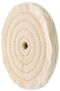 Woodstock Tools 6" x 40 Ply x 1/2" Soft Muslin Buffing Wheel, 5000 RPM