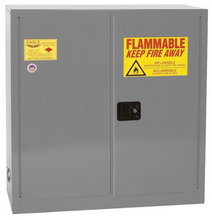 Load image into Gallery viewer, Eagle 40-gal.capacity Flammable storage Cabinet w/ 3 Shelves &amp; 2 Door-Sliding Self Close - Gray