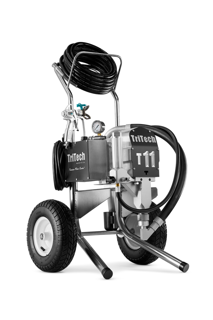 TriTech Industries T11 Complete 3300 PSI @ 1.17 GPM 2.5 HP Electric Airless Sprayer - Lo-Cart