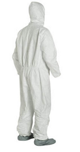 DuPont™ Tyvek® 400 Coveralls (Attached Hood and Boots, Elastic Wrists and Ankles) - XLarge - 25/Pack