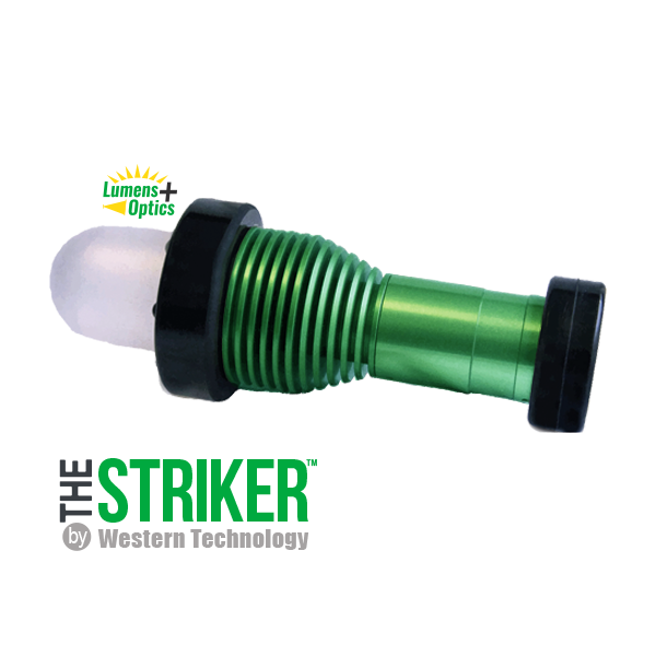 STRIKER™ A-Model LED Lighthead w/ 150ft 14/3 SOOW cable, NON-EXP Proof Power Box, NON-EXP Plug, Short Handle (includes Hook & Dome Diffuser)