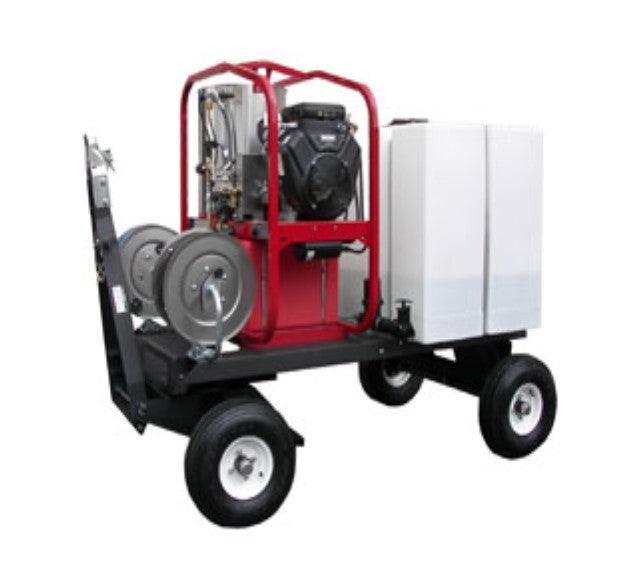 Pressure-Pro Dirt Laser 4000 PSI @ 4.8 GPM 570cc Vanguard Engine Power Pressure Washer - Tow & Stow Wash Cart