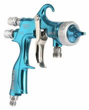 Load image into Gallery viewer, Devilbiss KB Pressure Cup (2quart) w/ Binks Trophy HVLP Pressure Fed Spray Gun with 1.2 MM, 1.4 MM, 1.8MM Fluid Nozzle &amp; 6&#39; Foot Fluid &amp; Air Hose