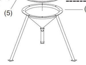 Clemco, 23042, Sump Leg Assembly Modular Recl, 900 CFM