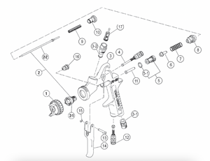 IWATA 93593530 Fluid Needle Spring