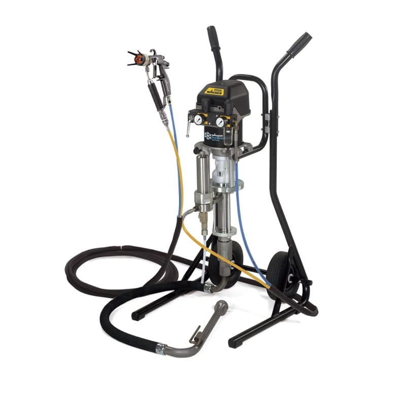 Wagner Liquid Wildcat 18-40 2100 PSI @ 064 GPM Air-Coat & Airless Paint Sprayer - Cart Mount (High Pressure Filter Version)