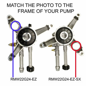 2600 PSI @ 2.2 GPM Vertical Triplex Plunger Pressure Washer Pump - 180 degree Rotated