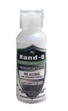 Hand-D Hand Sanitizer Clear Gel 2oz. - 50/Case