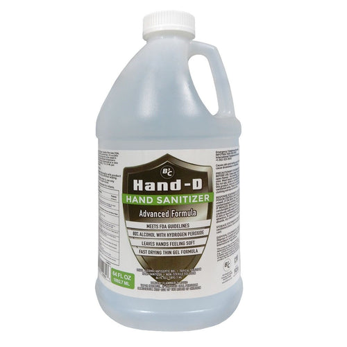 HAND D HAND SANITIZER GEL CLEAR 64-OZ Case of 6