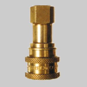 1/4" FPT Zinc Coated Steel Socket - FOSTER Double Shut-off QC