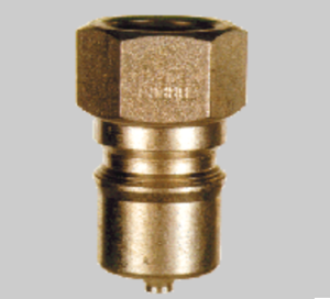 1/4" FPT Zinc Coated Steel Plug - FOSTER Double Shut-off QC