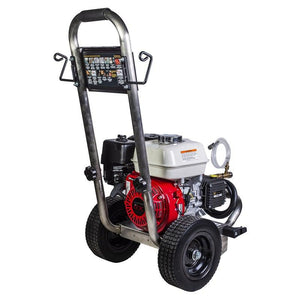 BE 196cc Honda GX200 2500 PSI @ 3.0 GPM External Unloader General TP2530J34 Pump Stainless Steel Pressure Washer