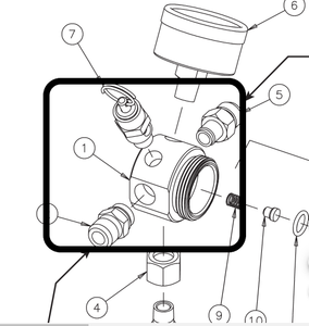 Binks 85-436 Regulator Body