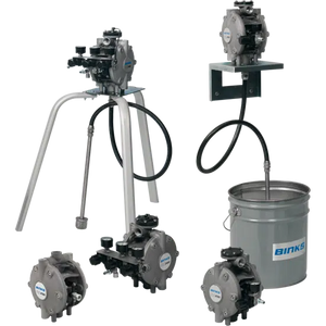 BINKS DX200 1:1 Aluminium Body Diaphragm Pump w/ 3 Pump Air Controls 1 Gun Air Control & Fluid Regulator
