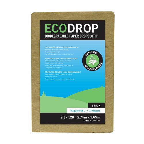 Trimaco EcoDrop® Paper Drop Cloth 9' x 12' (12/Pack)