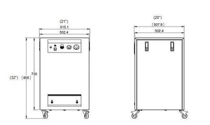 California Air Tools 8010SPCAD  Ultra Quiet & Oil Free Air Compressor & Sound Proof Cabinet w/ Auto Drain Valve