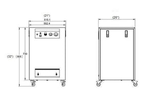 California Air Tools 8010DSPC  Ultra Quiet & Oil Free Air Compressor - Sound Proof  Cabinet w / Air Dyer