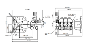 CAT Pumps Pressure Washer Pump - 4000 PSI, 3.5 GPM, Direct Drive and Gas