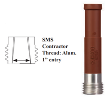 Load image into Gallery viewer, Clemco SMS Clemlite Silicon-Carbide Lined Long Venturi Style Contractor Thread 1 inch Entry Rubber Jacketed Sandblast Nozzle