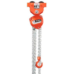 Tiger Lifting CCBTPS-0300 3-tons Single Bar 10-ft. Std. Lift Combination Chain Block & Trolley (Plain/Push combination units)