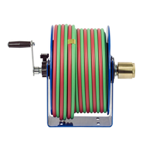 Load image into Gallery viewer, HandCrank Welding Hose Reels - 200 PSI - 1/4&quot; Hose Dia. x 100&#39; - w/ Hose