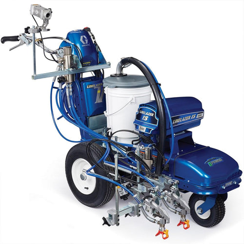 Graco LineLazer V ES 2000 HP Automatic Series Battery-Powered Airless Line Striper, 1 Auto Gun, 1 Manual Gun, LazerGuide 2000