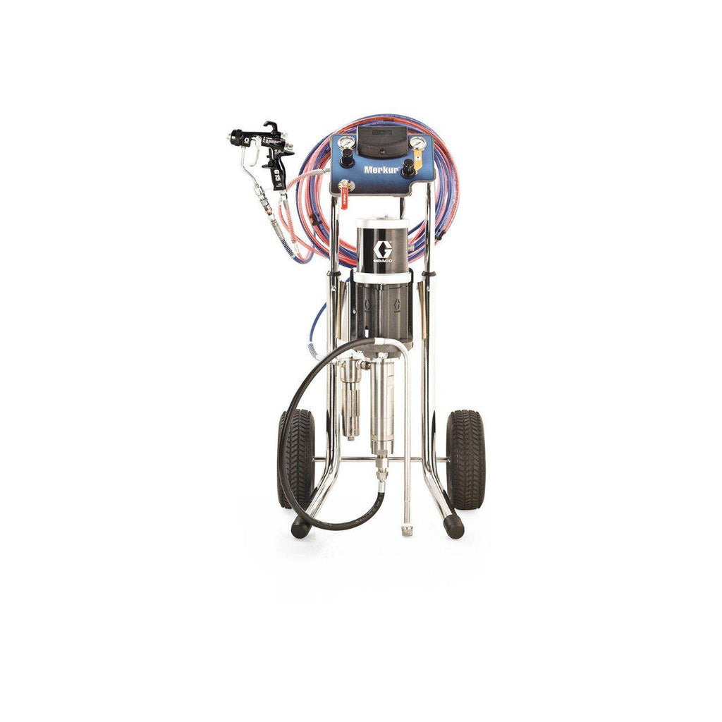 Graco G15C12 15:1 Merkur 1500 PSI @ 0.40 GPM Air-Assisted Airless Sprayer - Cart Mount