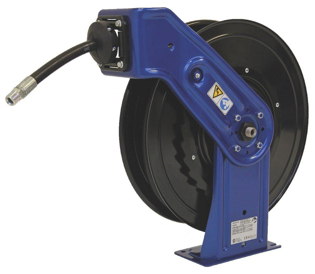 Graco SD20 Series Hose Reel w/ 3/8 in. X 65 ft. Hose - Air/Water - Metallic Blue (Truck/Bench Mount)