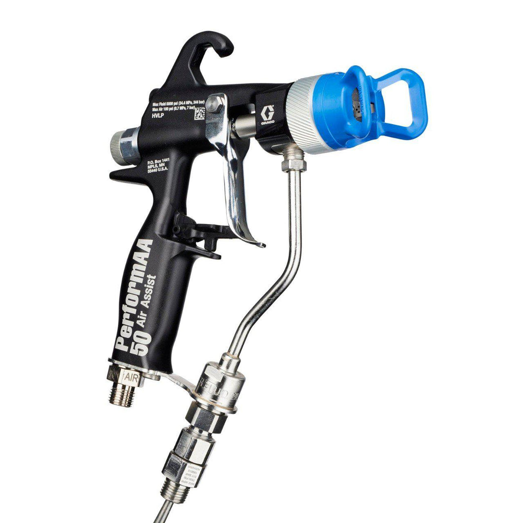 Graco PerformAA 5000 Air Assist Gun w/ General Finishing Air Cap & Fluid Swivel