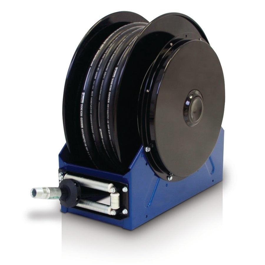 Graco XD40 NPT Hose Reel w/ 1 inch x 50 ft. Hose - Oil - Metallic Blue