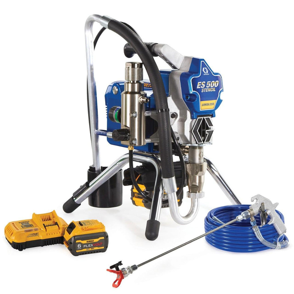 Graco ES 500 Battery-Powered Airless Stencil Rig Cordless Linelazer Sprayer