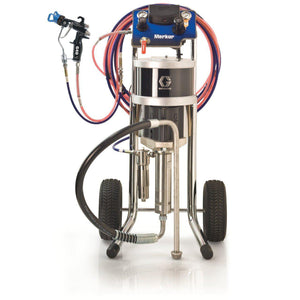 Graco G30C33 30:1 Merkur AA Package, 0.4 gpm (1.5 lpm) fluid flow, Cart Mount, PerformAA 50 RAC Gun, Pump Air Controls, Gun Air/Fluid Hose, Fluid Filter