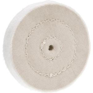 Woodstock Tools 3" x 40 Ply x 1/4" Soft Muslin Buffing Wheel, 5000 RPM