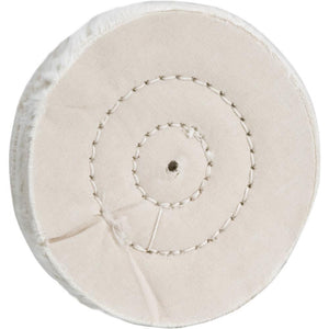 Woodstock Tools 4" x 40 Ply x 1/4" Soft Muslin Buffing Wheel, 5000 RPM