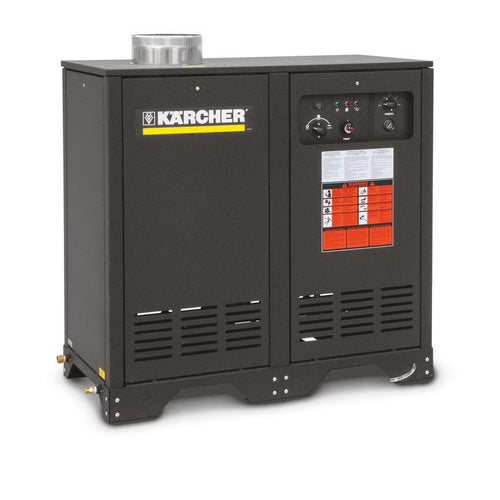 K'A'RCHER German Engineered 2300 PSI @ 3.5 GPM Direct Drive 8.1hp 208V Single Phase K'a'rcherAxial  Electric Hot Water Pressure Washer Natural Gas Heated