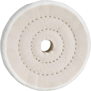 Woodstock Tools 4" x 40 Ply x 5/8" Soft Muslin Buffing Wheel, 5000 RPM