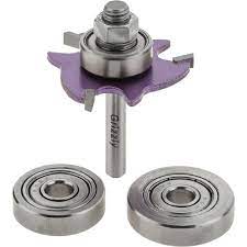 Grizzly Industrial Slot Cutter w/ 3 Bearings, 1/4" Shank