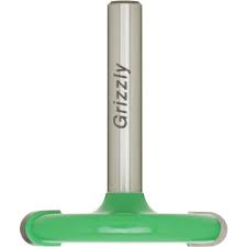 Grizzly Industrial 1/4" Flute Cutting Bit For Small Boat Planking, 1/4" Shank