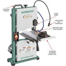 Grizzly Industrial 9" Benchtop Bandsaw with Laser Guide and Quick Release