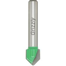 Grizzly Industrial 90 V-Groove Bit, 1/4