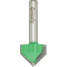 Grizzly Industrial 90 V-Groove Bit, 1/4" Shank, 3/4" Cutter Dia.