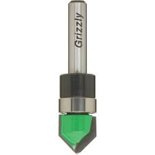 Grizzly Industrial 90 V-Groove Pattern Bit, 1/4" Shank