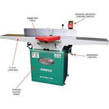 Load image into Gallery viewer, Grizzly Industrial 8&quot; x 72&quot; Jointer with Built-in Mobile Base