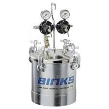 Binks 83C Zinc Plated Pressure Tank – Up To 2.8 Gallons - Dual Regulated & No Agitation