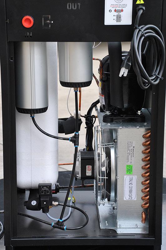 EMAX NON-Silent Air Industrial Plus 175 PSI @ 82 CFM 25HP 3 Cycle 208-230/460V 3-Phase 120 gal Horz. Compressor w/ 115 CFM Air Dryer Bundle & Pressure Lube Pump
