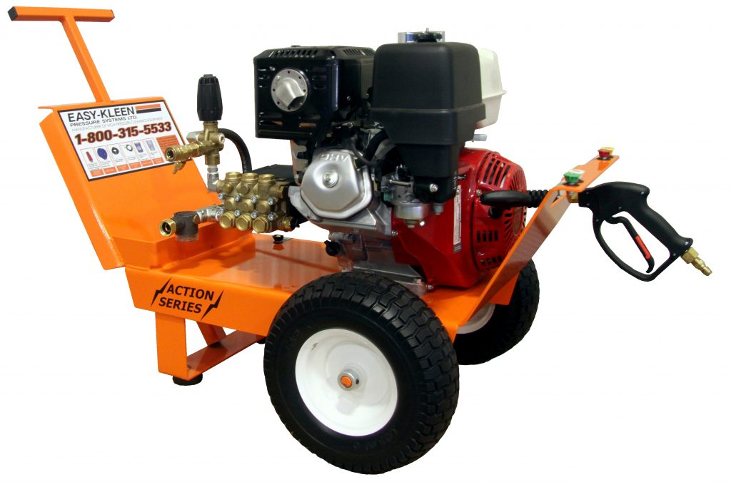 Easy-Kleen Commercial 4000 PSI @ 4 GPM Direct Drive 13HP Honda Engine Triplex Plunger Cold Gas Pressure Washer