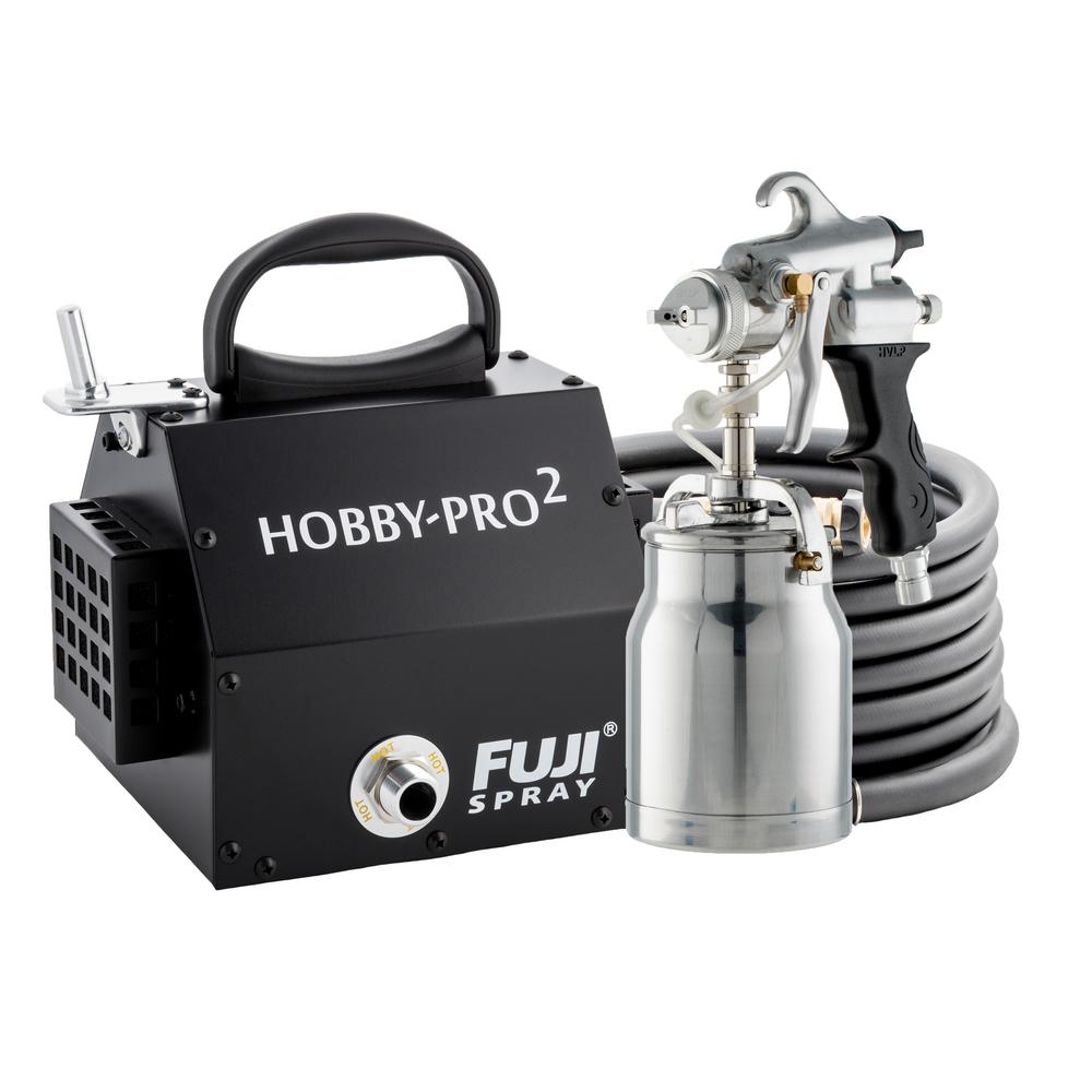 Fuji Hobby-PRO 2 HVLP Bottom Feed Spray System w/ 1 qt. Cup & 1.8 mm Air Cap Set, Black