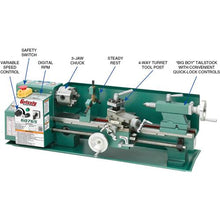 Load image into Gallery viewer, Grizzly Industrial 7&quot; x 14&quot; Variable-Speed Benchtop Lathe