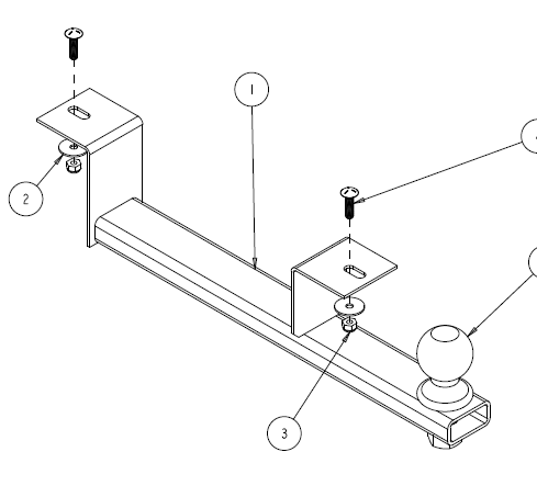 Titan 0290043Z LL Hitch Pavement Marking Line Striper