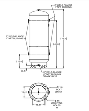 Load image into Gallery viewer, Industrial Air 120-Gallon 24&quot; Diameter Vertical ASME Receiver Tank w/ Lift Hook